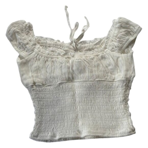 🤍 Garage White Off Shoulder Crop Top 🤍 - Picture 3 of 4